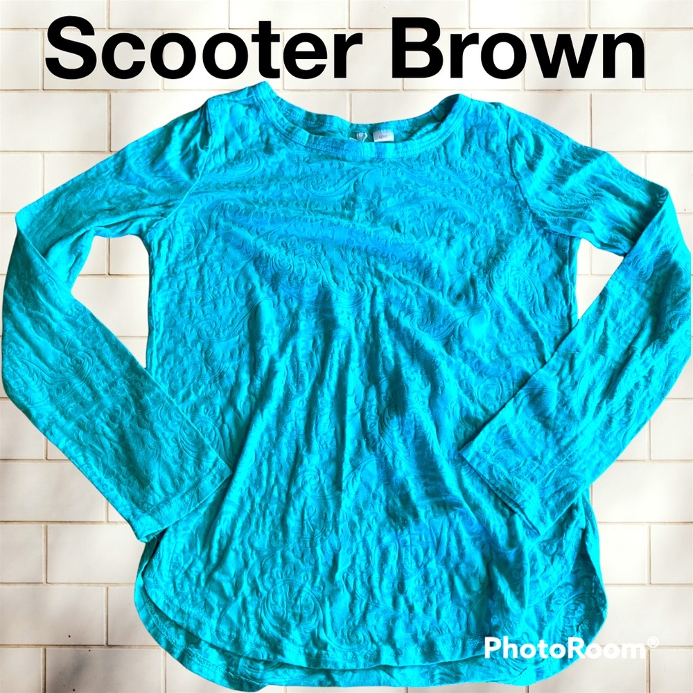 L (14) Scooter Brown tee-shirt